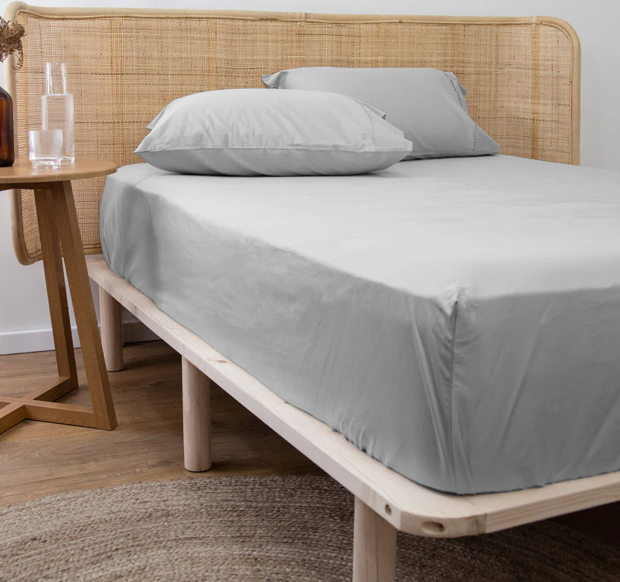 Bamboo Eco 400THC Cotton Mega Fitted Sheet Range Grey - Image 4
