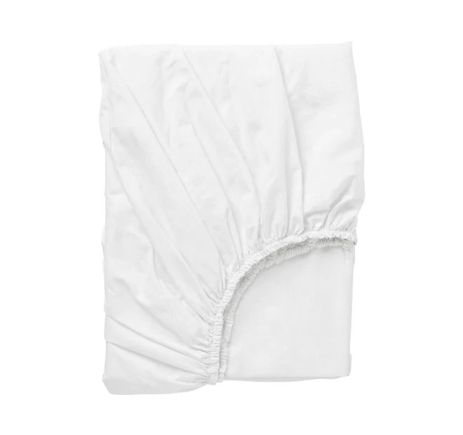Bamboo Eco 400THC Cotton Mega Fitted Sheet Range White - Image 3
