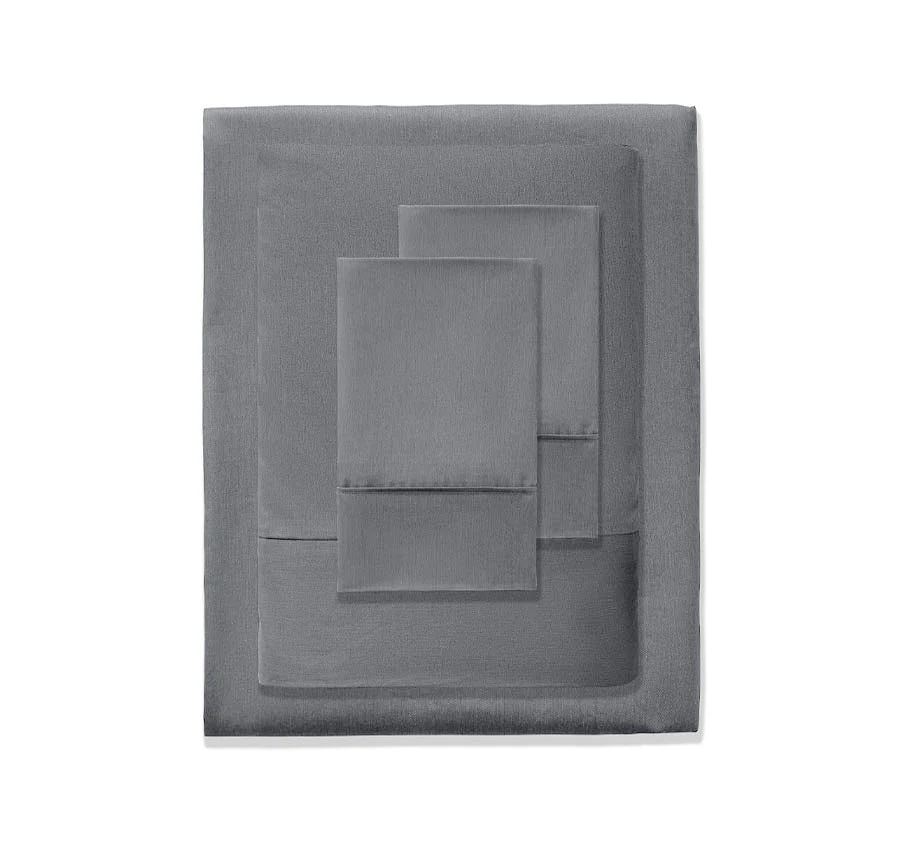 Bamboo Eco 400THC Cotton Mega Sheet Set Range Charcoal - Image 5