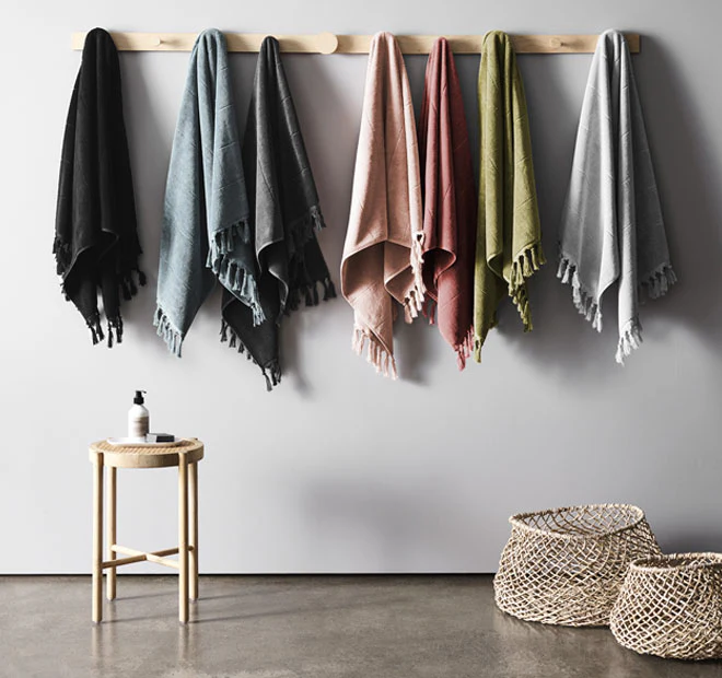 Paros 580GSM Cotton Bath Towel Range White Wash - Image 6