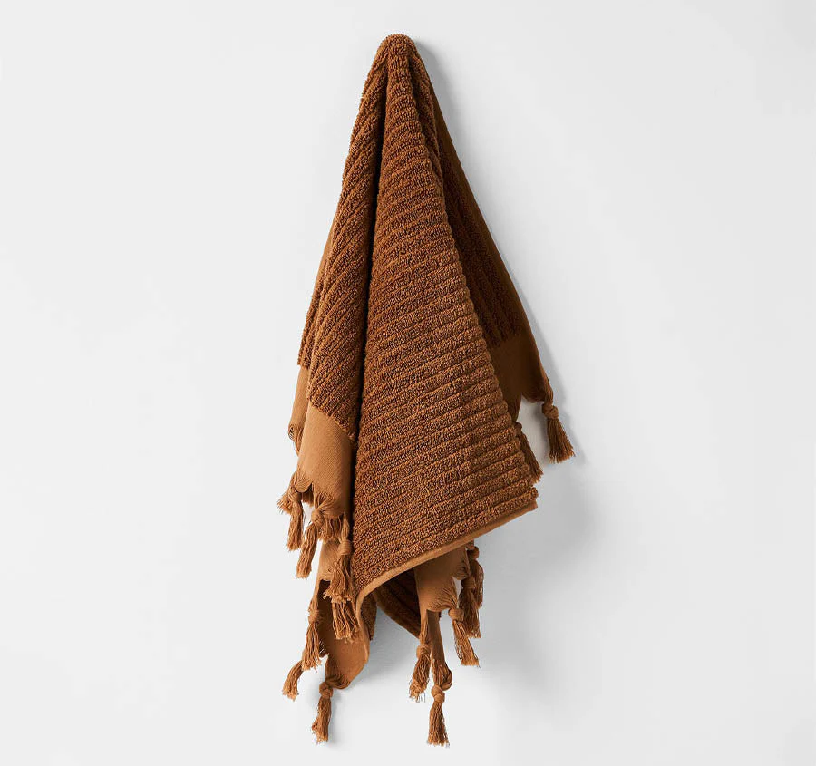 Paros Rib 840GSM Cotton Bath Mat Bronze - Image 3