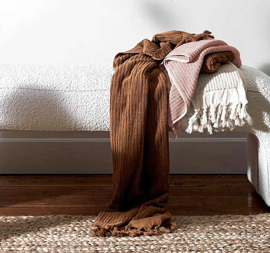 Paros Rib 840GSM Cotton Bath Mat Bronze - Image 6