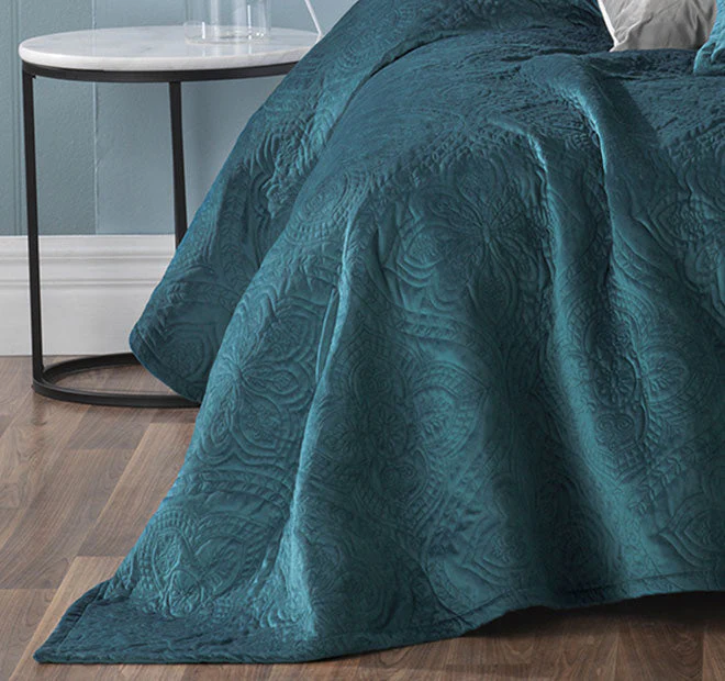 Dynasty Coverlet Set Range Teal - Image 3