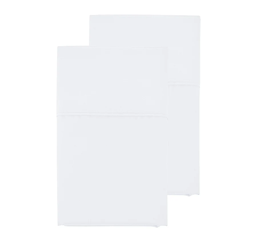 Oxford 300TC Crisp Cotton Percale Sheet Set Range Pure White - Image 5