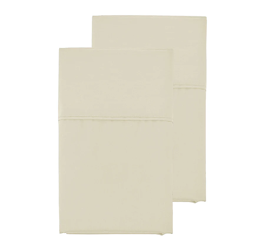 Oxford 300TC Crisp Cotton Percale Sheet Set Range Sandstone - Image 5