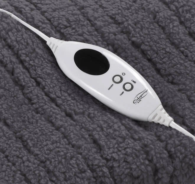 Revita Sleep 130x160cm Reversible Heated Throw Charcoal - Image 3